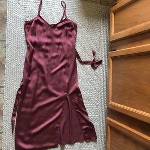 Abercrombie & Fitch Satin Mauve Dress size XS